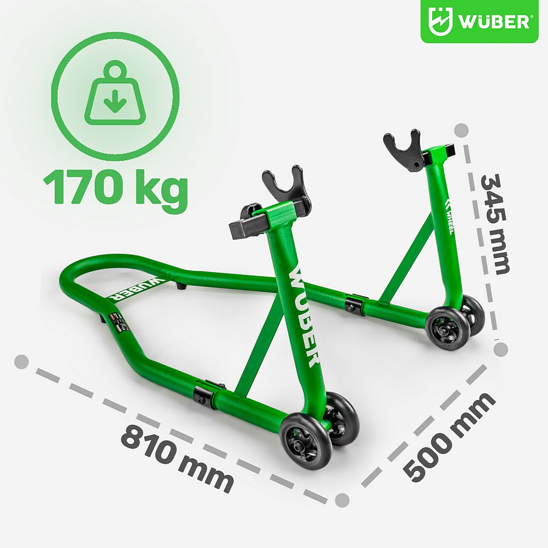 Stojak motocyklowy na przód i tył 340 kg WUBER