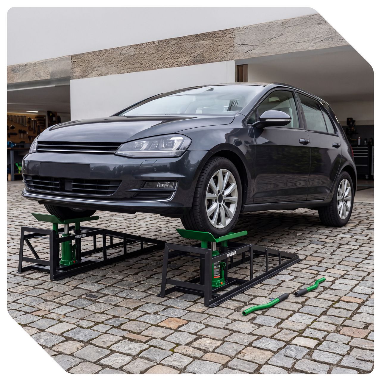 Najazdy samochodowe z podnośnikiem hydraulicznym 5 t WUBER