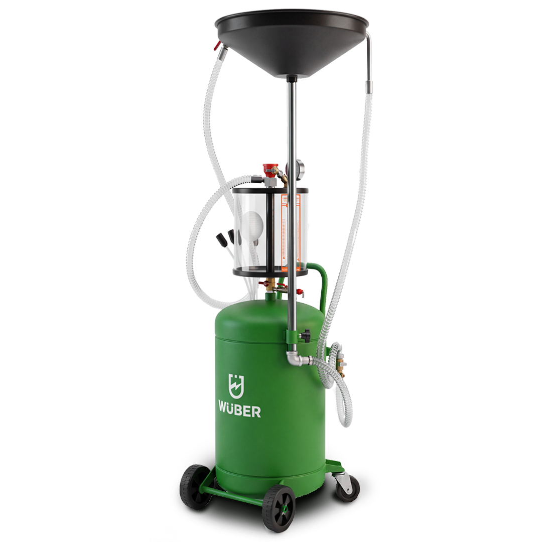 Pneumatyczna zlewarka i odsysarka do oleju 80 l misa 45 cm WUBER