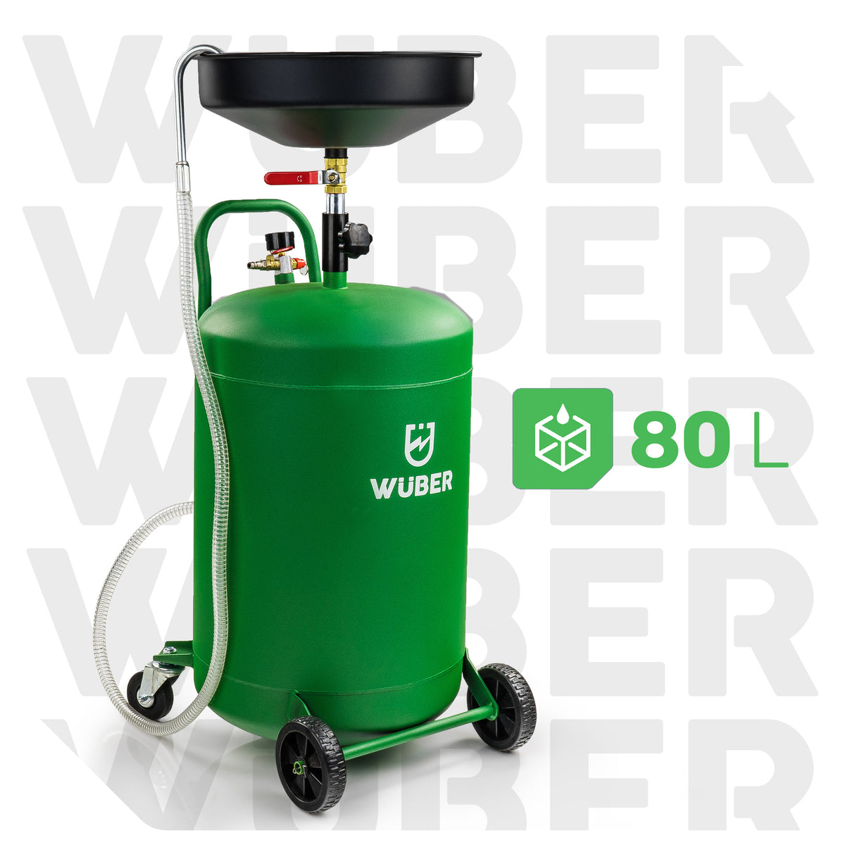 Zlewarka do zlewania oleju pojemnik miska 80 l WUBER