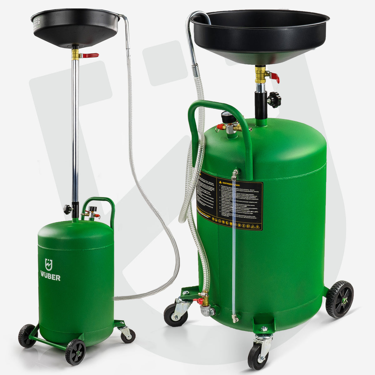 Zlewarka do zlewania oleju pojemnik miska 80 l WUBER