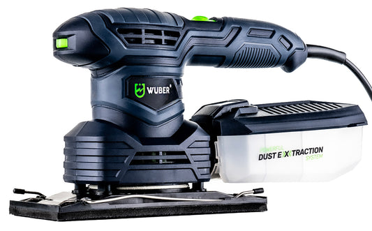 Szlifierka oscylacyjna mimośrodowa 1300 W z pojemnikiem na pył 