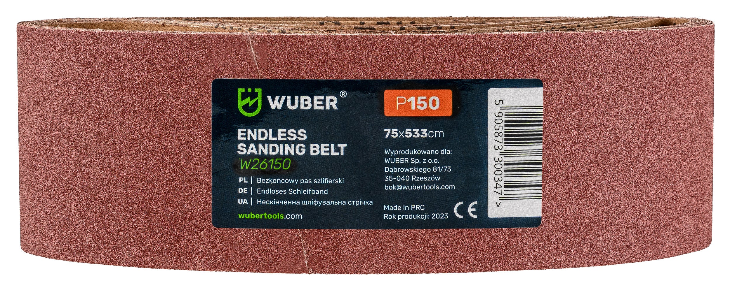 Pas bezkońcowy - gradacja P150 WUBER