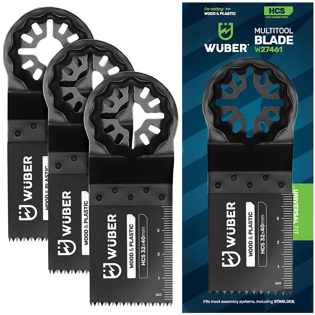 Zestaw 3 brzeszczotów do narzędzia wielofunkcyjnego WUBER