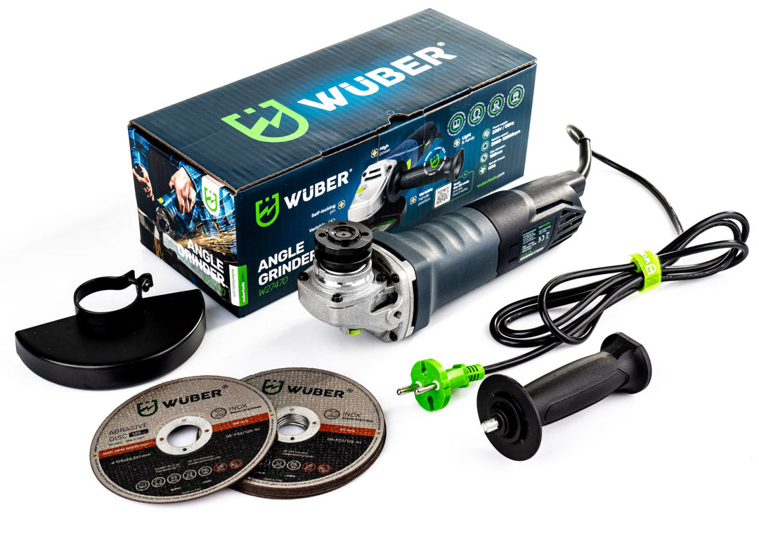 Pudełko kartonowe, osłona tarczy, tarcze do metalu i szlifierka kątowa WUBER W27470