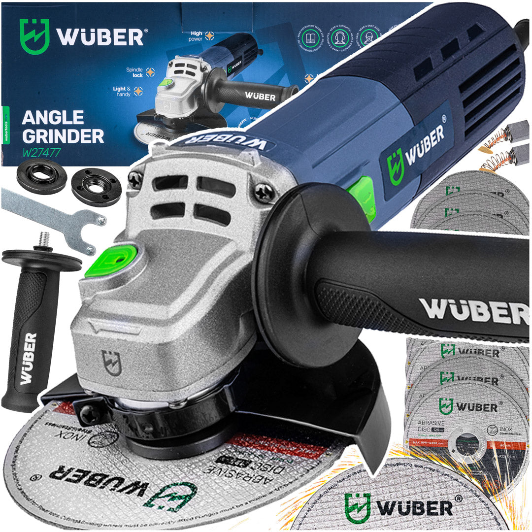 Zestaw akcesoriów ze szlifierką kątową W27477 WUBER