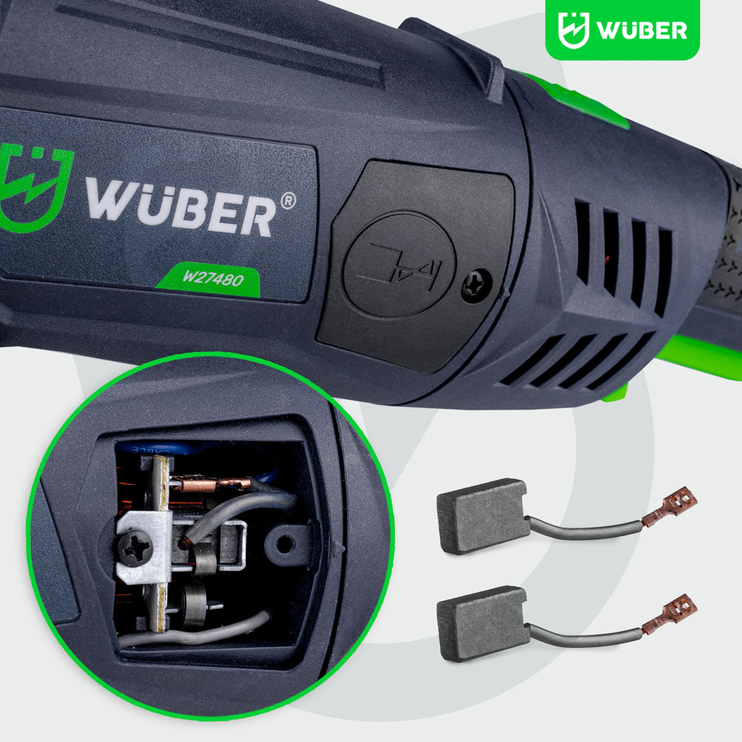 Wymiana szczotek w silniku szczotkowym w szlifierce kątowej W27480