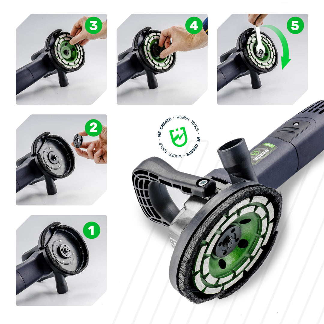 Szlifierka do betonu 1400 W WUBER