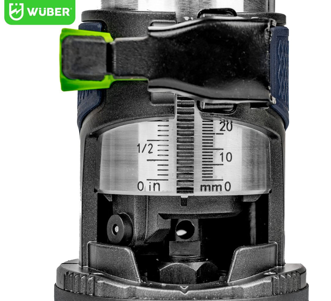 Regulacja głębokości roboczej w frezarce W28402 WUBER