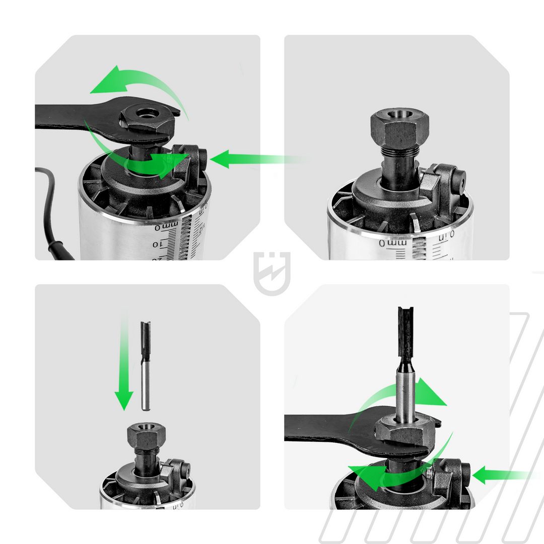 Wymiana frezów w frezarce górnowrzecionowej - WUBER W28402