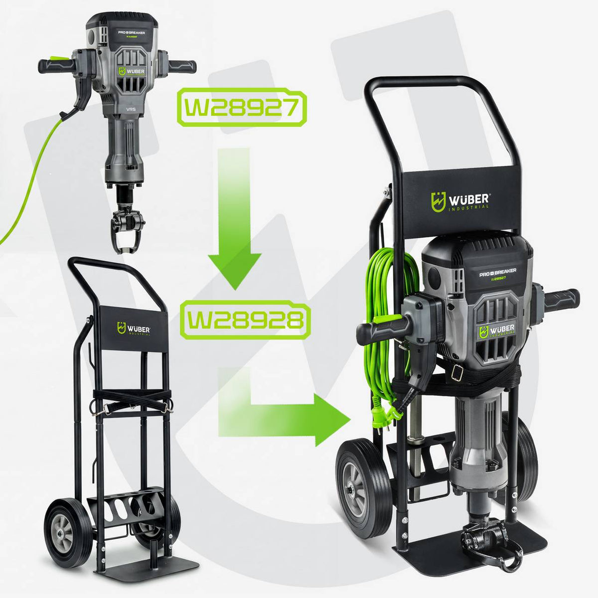 Wózek transportowy do młota wyburzeniowego WUBER
