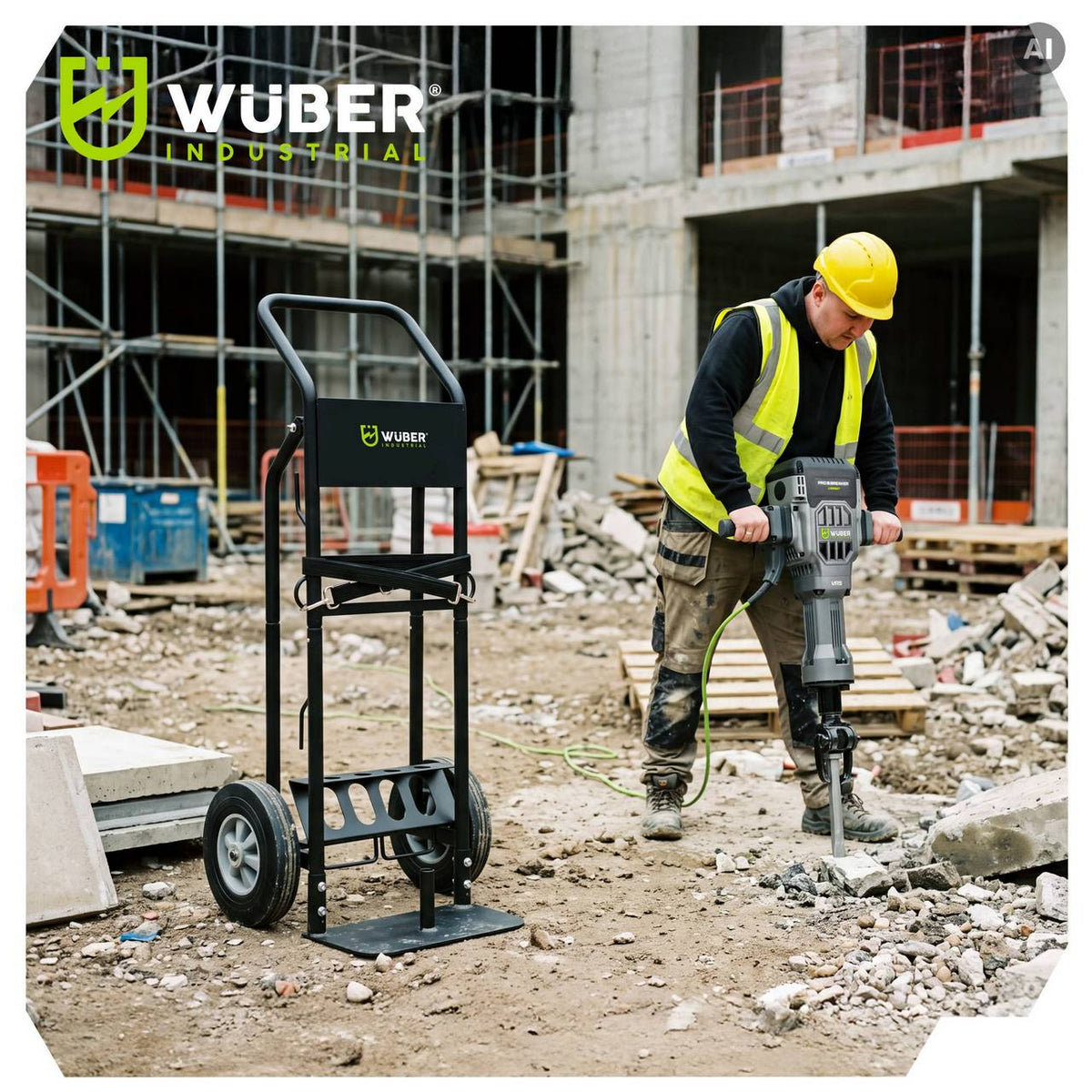 Wózek transportowy do młota wyburzeniowego WUBER