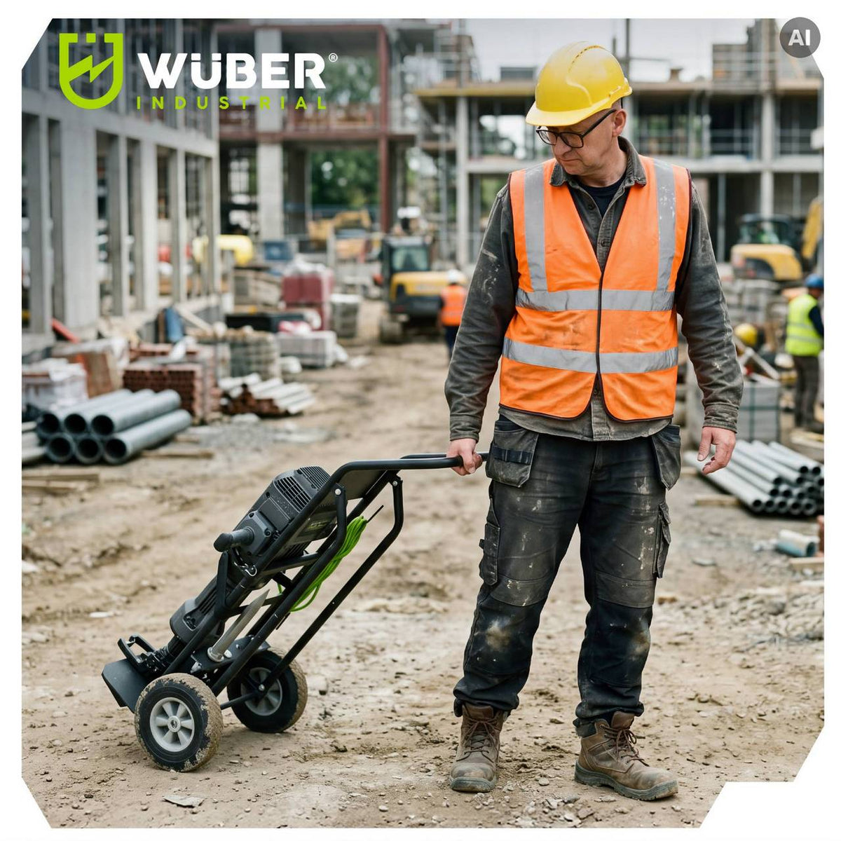 Wózek transportowy do młota wyburzeniowego WUBER