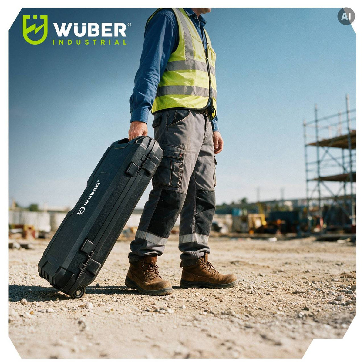 Młot wyburzeniowy udarowy 1700 W 70 J + dłuta i walizka WUBER