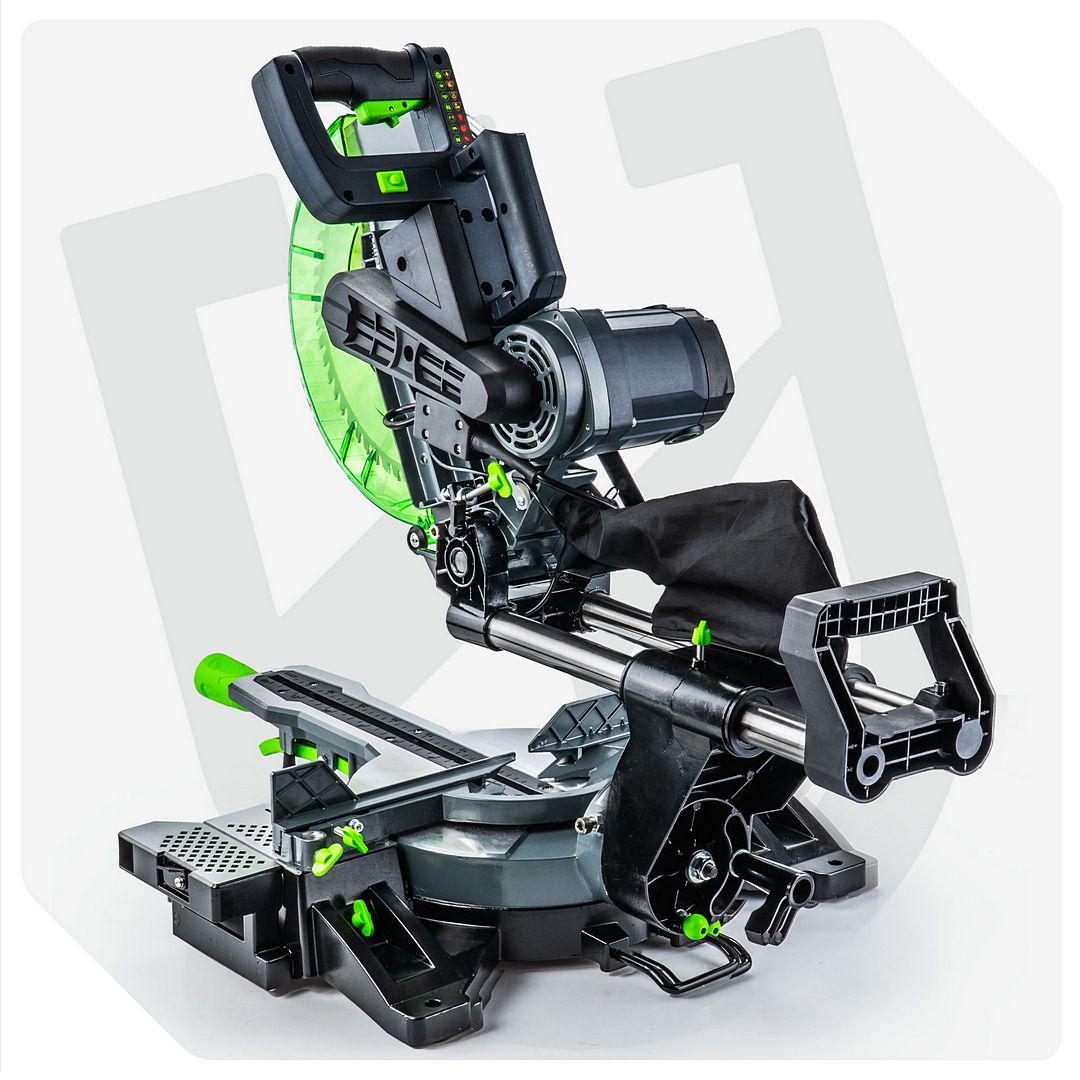 Ukośnica z posuwem do drewna z laserem i tarczą 305 mm WUBER