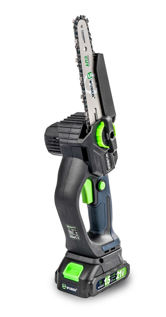 Mini pilarka piła łańcuchowa akumulatorowa 21 V 5 m/s WUBER