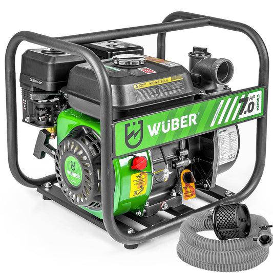 Motopompa spalinowa 7 KM 2" +wąż ssawny WUBER