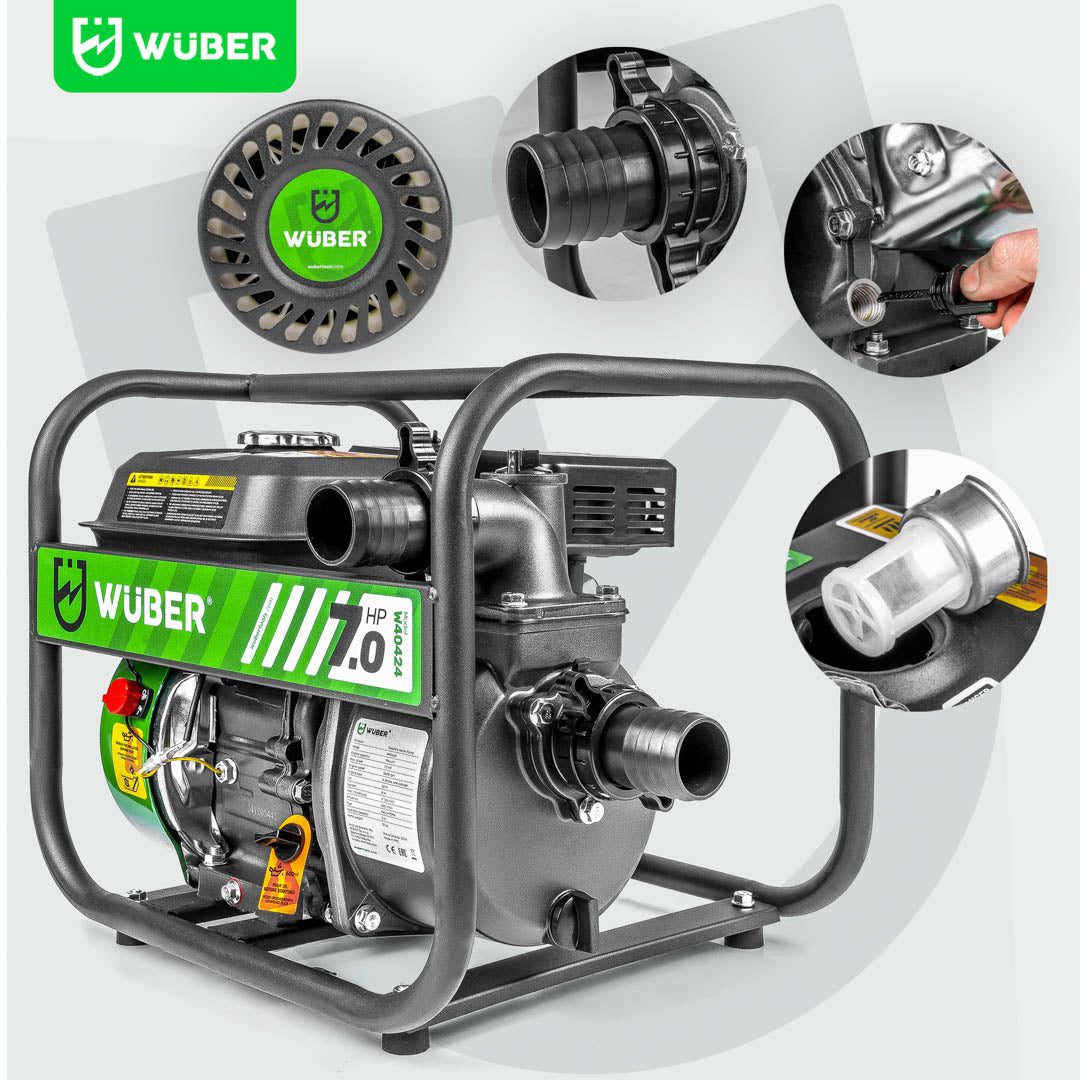 Motopompa spalinowa 7 KM 2" WUBER