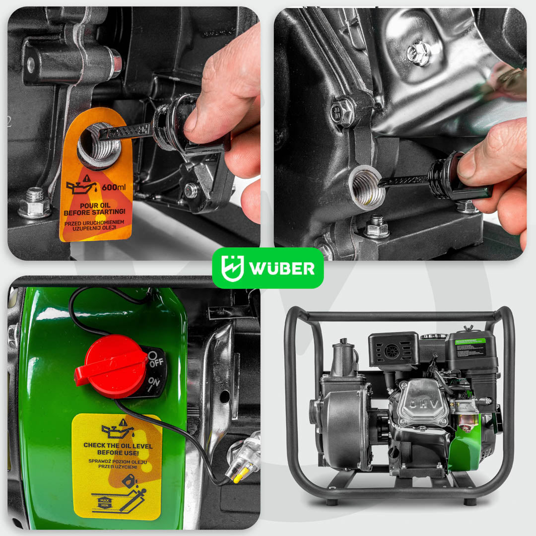 Motopompa spalinowa 7 KM 2" WUBER