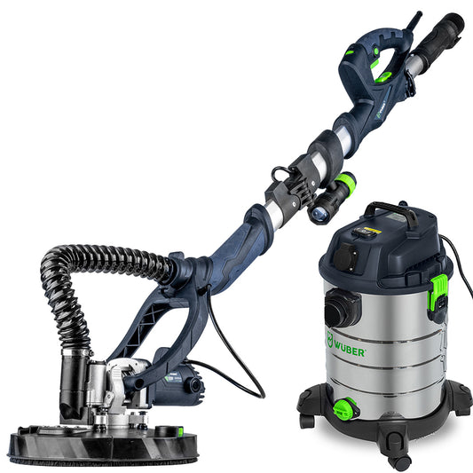 Szlifierka do gładzi żyrafa 710 W LED zestaw papierów +odkurzacz WUBER