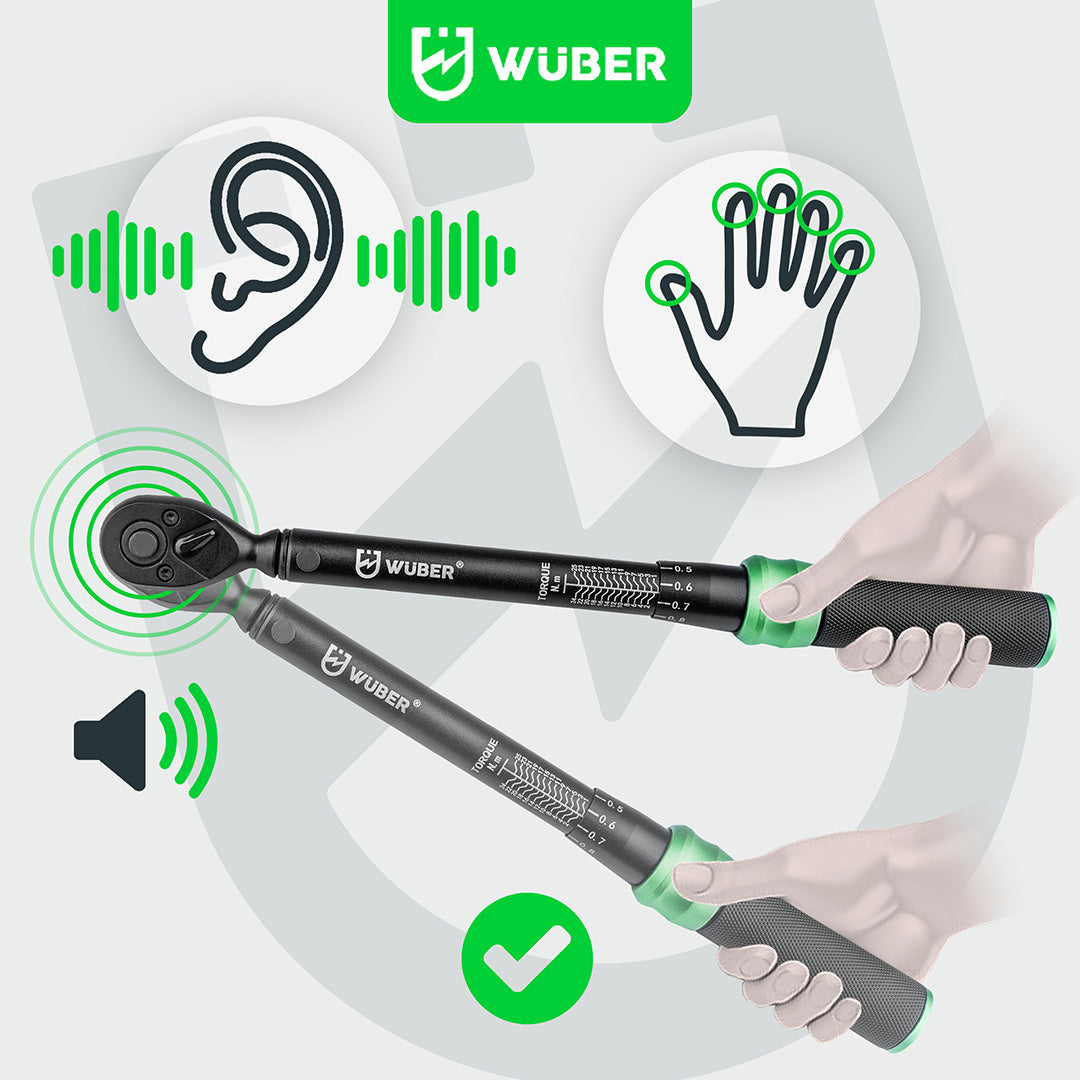 Klucz dynamometryczny 1/4" 1-25 Nm WUBER