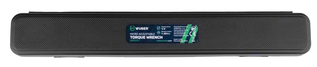 Klucz dynamometryczny 1/4" 1-25 Nm WUBER
