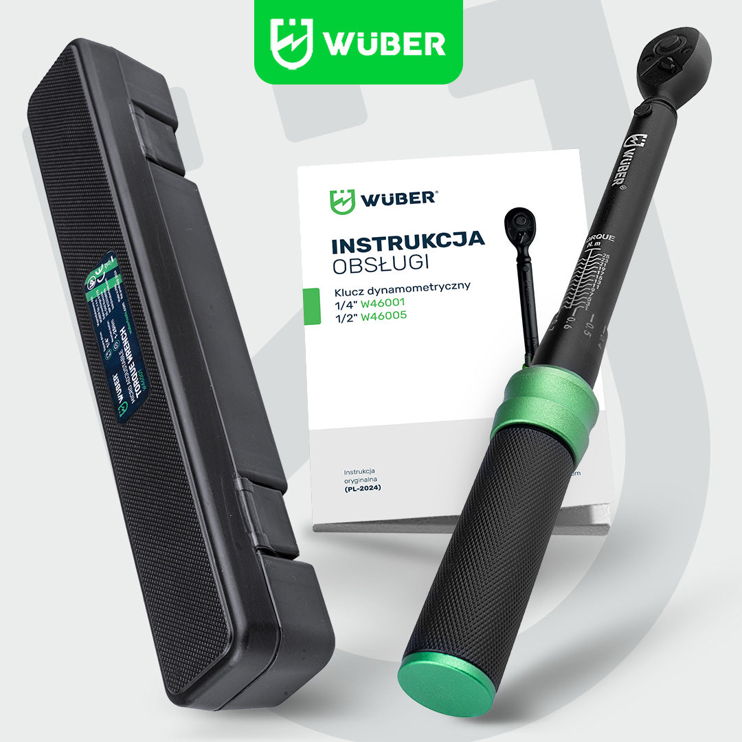 Klucz dynamometryczny 1/4" 1-25 Nm WUBER