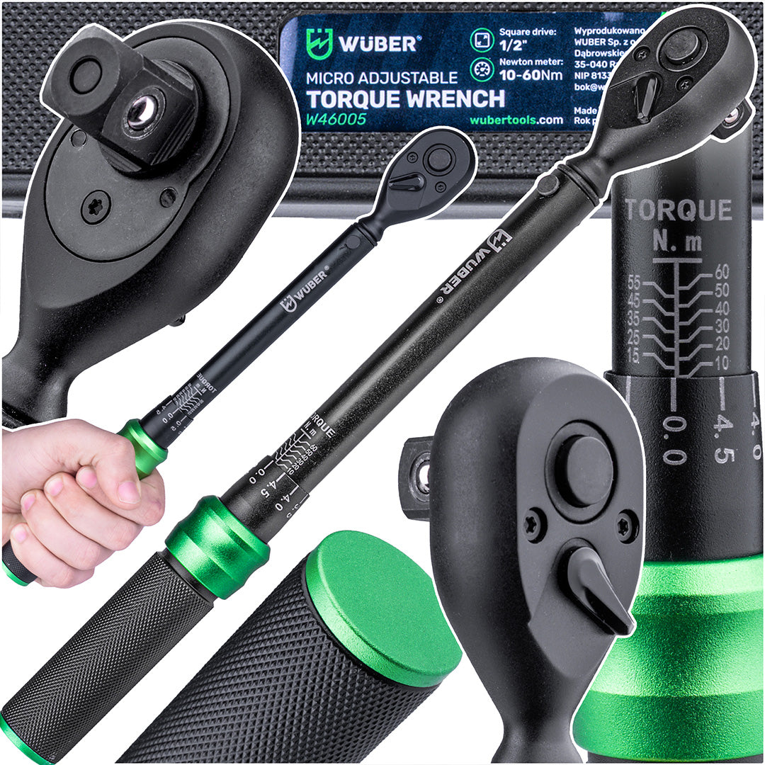 Klucz dynamometryczny 1/2" 10-60 Nm WUBER