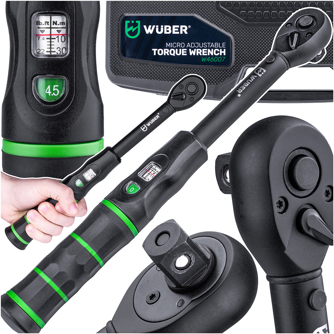 Klucz dynamometryczny 1/2" 10-60 Nm 72 zęby WUBER