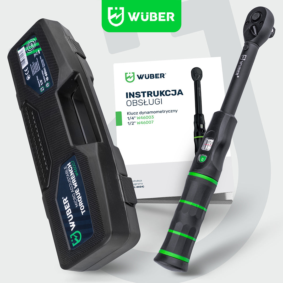Klucz dynamometryczny 1/2" 10-60 Nm 72 zęby WUBER