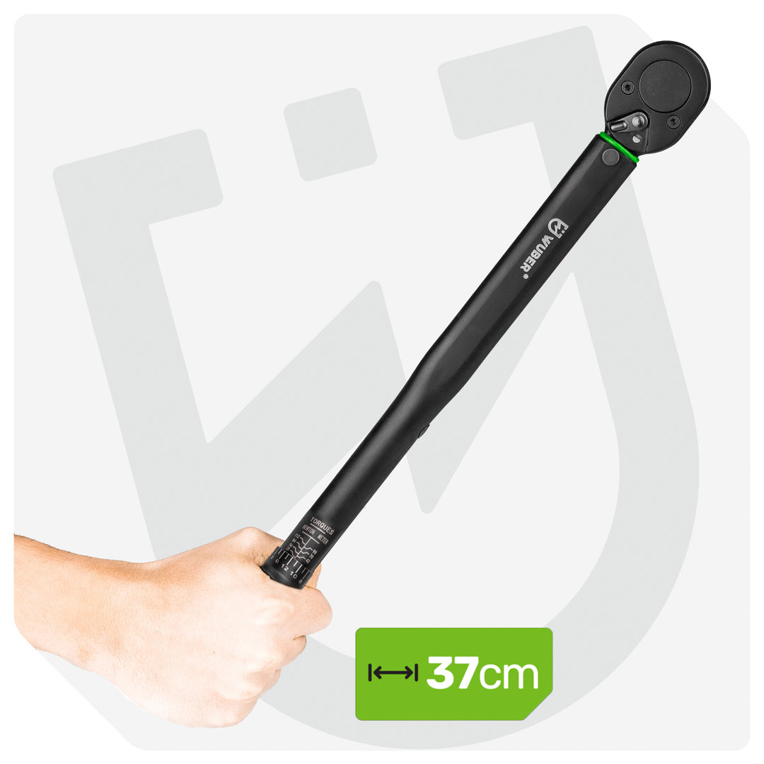 Klucz dynamometryczny 7-112 Nm z blokadą 3/8" +walizka WUBER