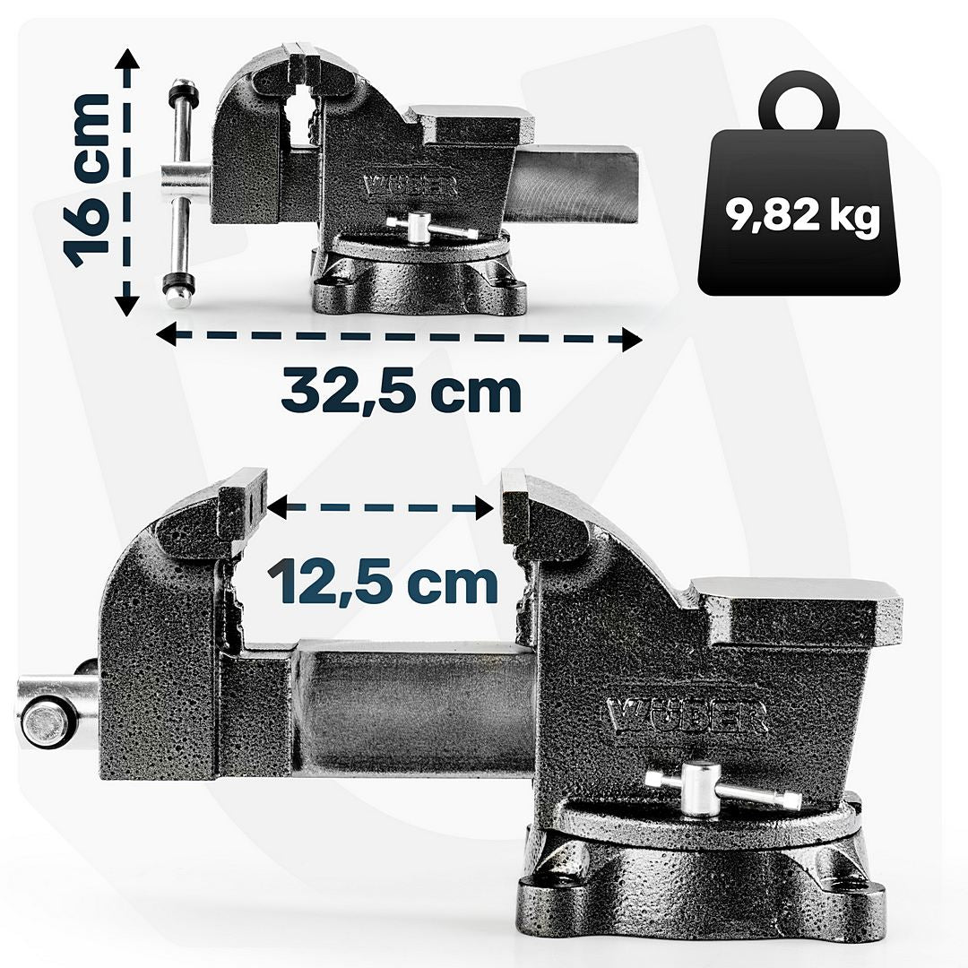 Imadło ślusarskie 5" 125 mm WUBER