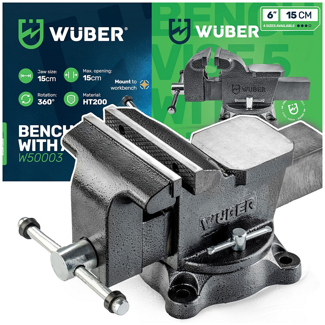 Imadło ślusarskie 6" 150 mm WUBER