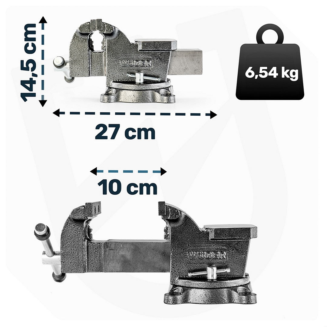 Imadło ślusarskie 4" 100 mm WUBER