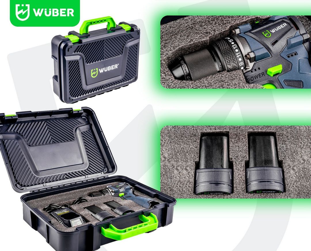 Wiertarko-wkrętarka akumulatorowa 16,8 V WUBER