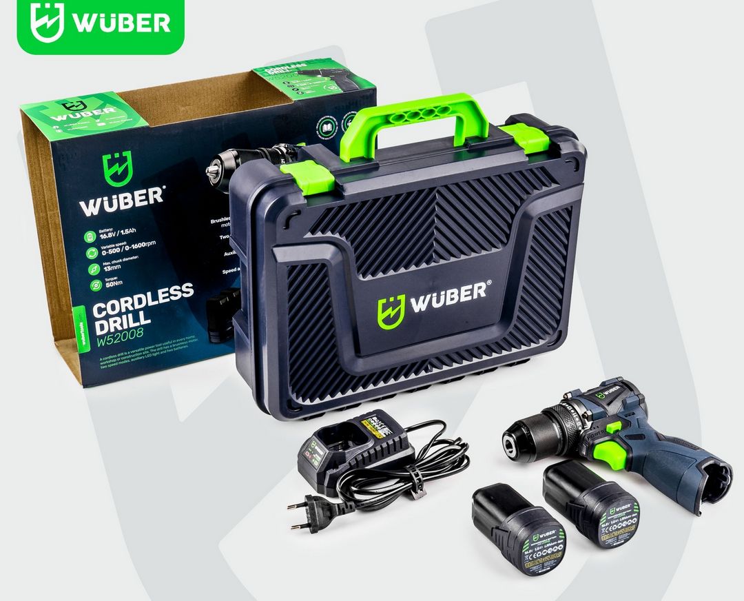 Wiertarko-wkrętarka akumulatorowa 16,8 V WUBER