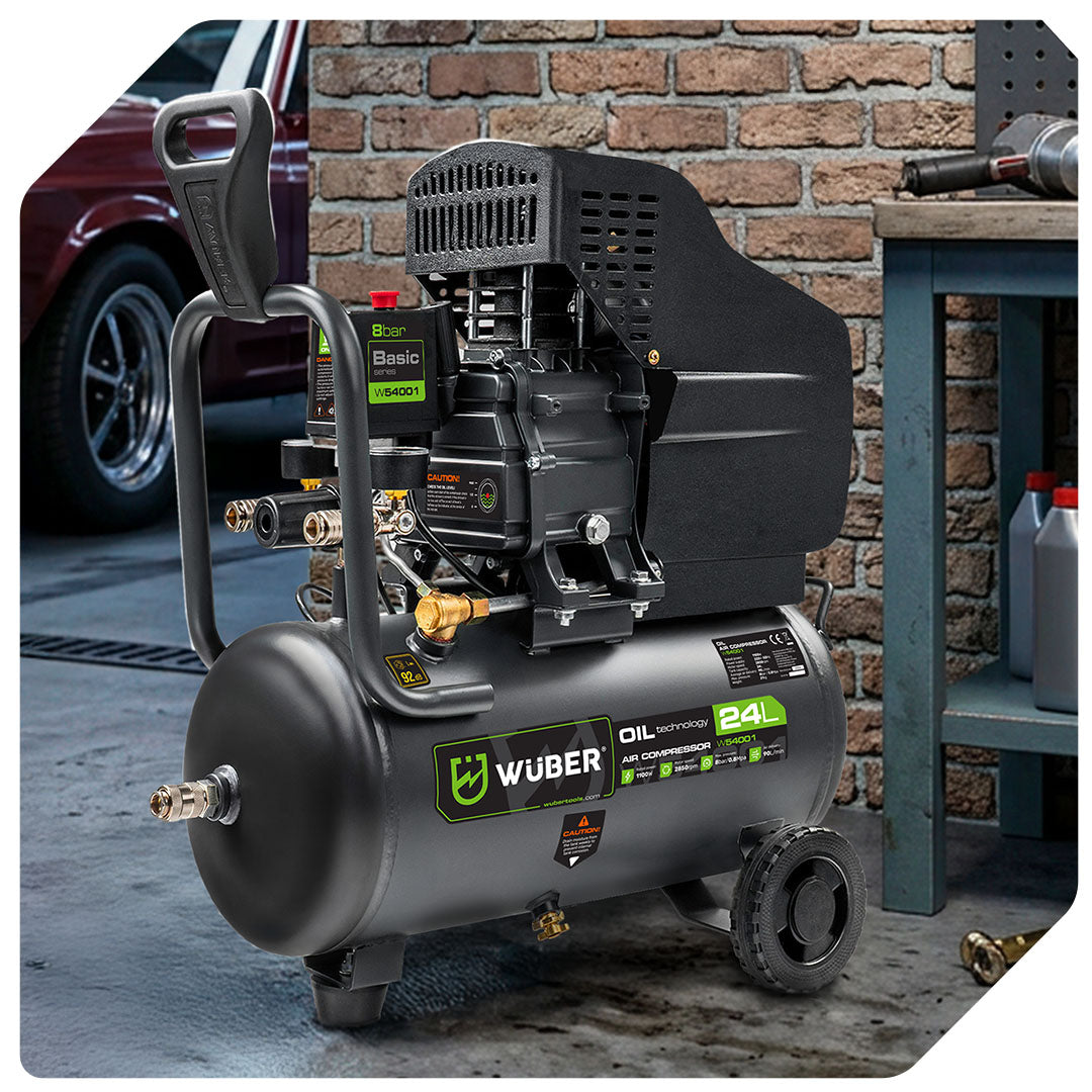 Kompresor olejowy 8 bar 24 l 1100 W WUBER