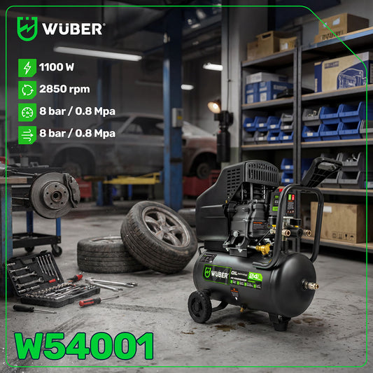 Kompresor olejowy 8 bar 24 l 1100 W WUBER
