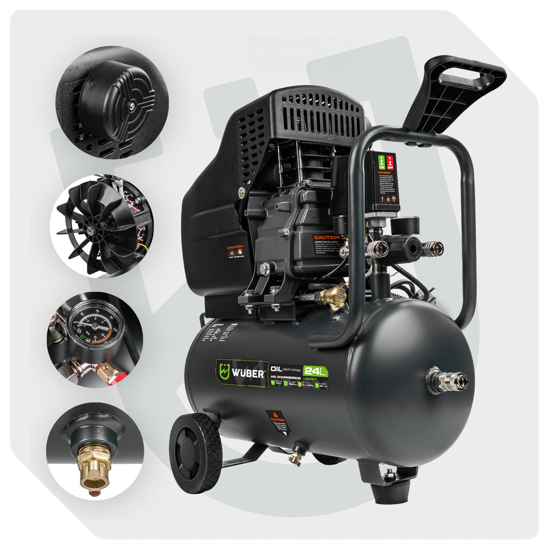 Kompresor olejowy 24 l 1100 W WUBER