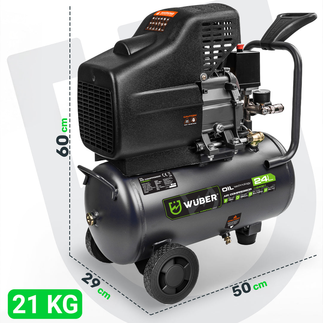 Kompresor olejowy 24 l 1100 W WUBER