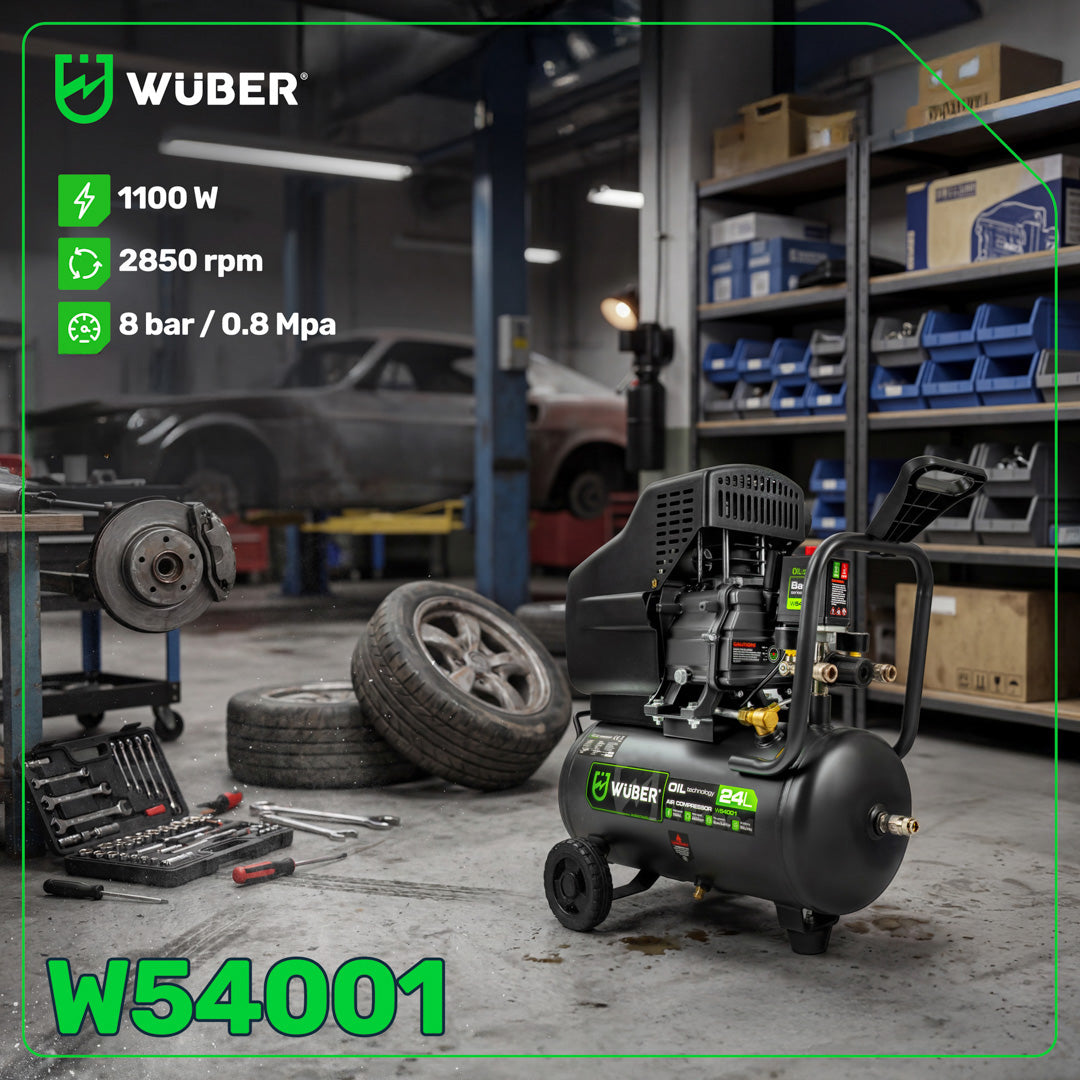 Kompresor olejowy 24 l 1100 W WUBER