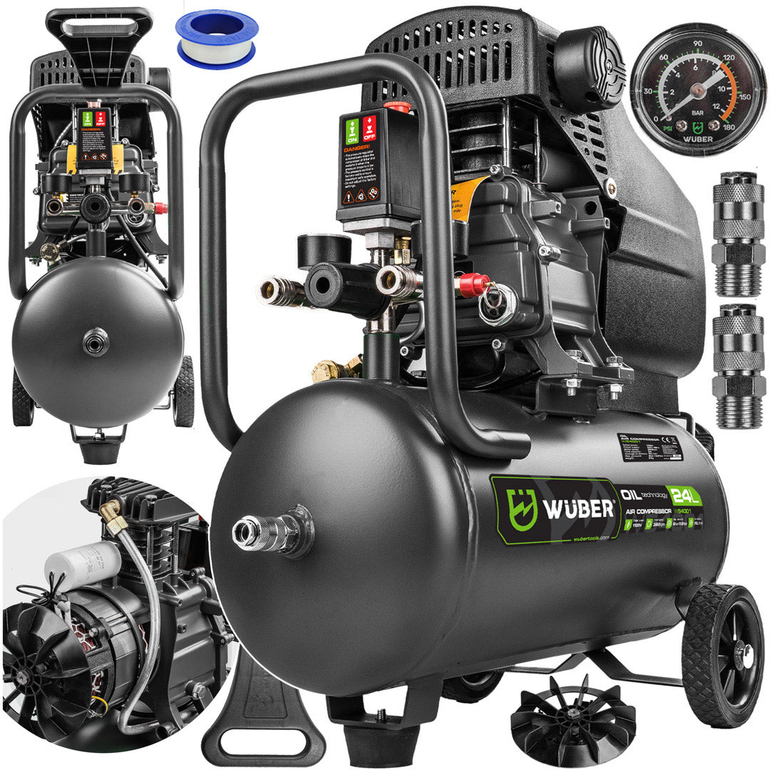 Kompresor olejowy 24 l 1100 W WUBER