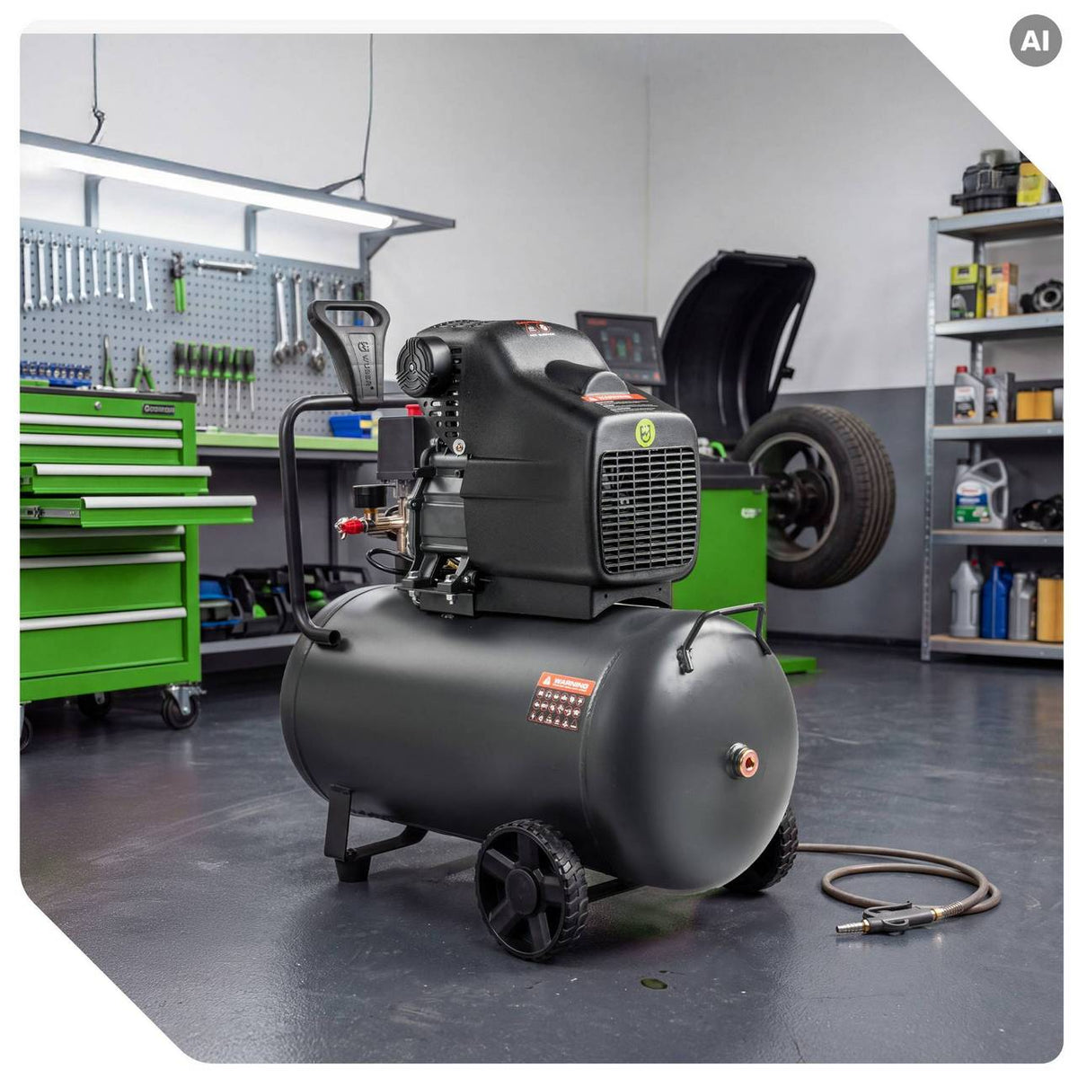 Kompresor olejowy 8 bar 50 l 1500 W WUBER