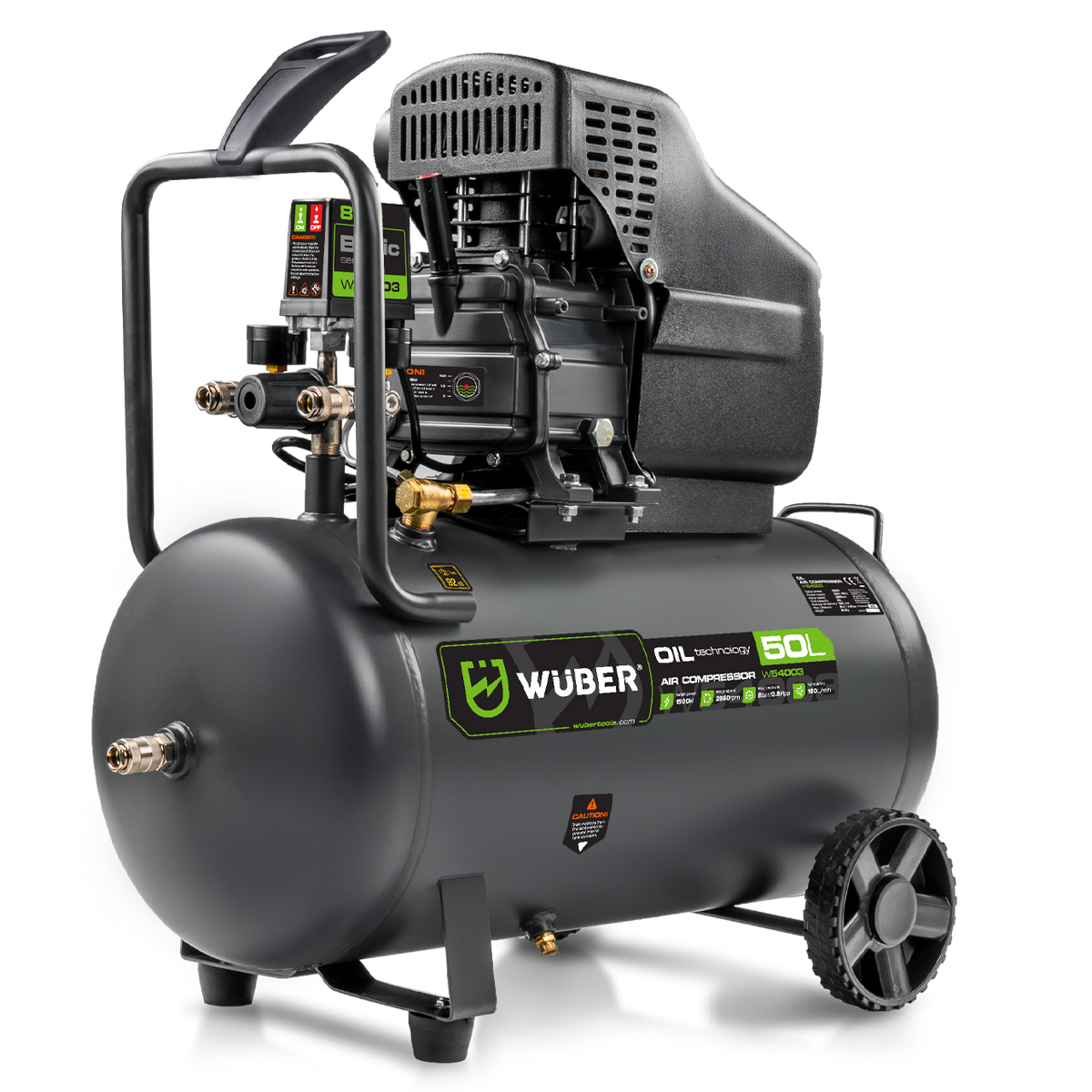 Kompresor olejowy 8 bar 50 l 1500 W WUBER