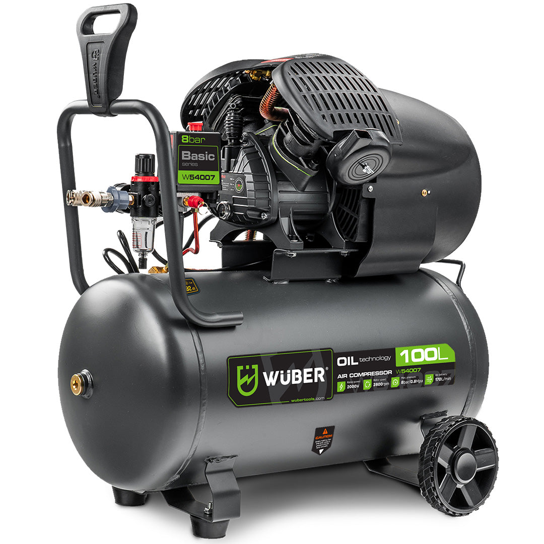 Kompresor olejowy 8 bar 100 l 2000 W WUBER