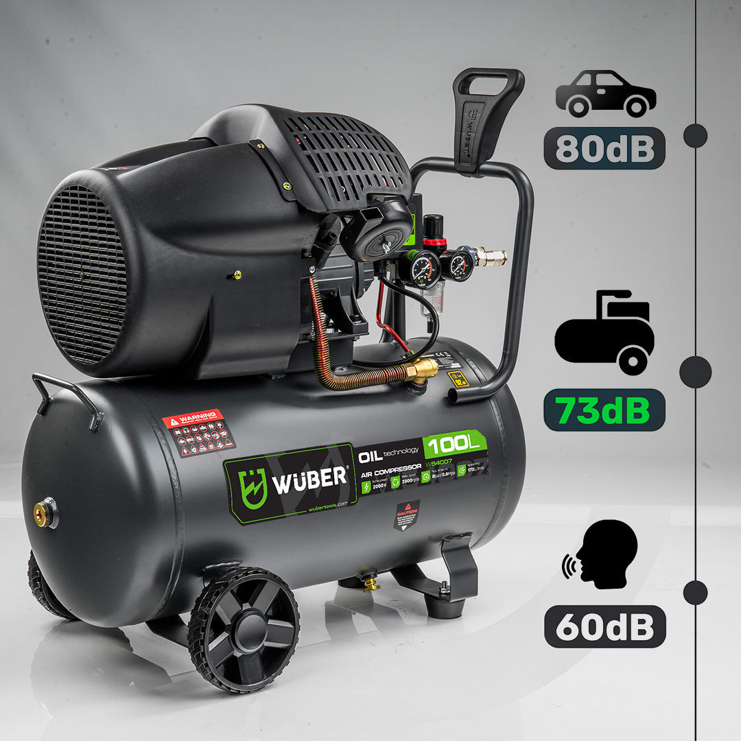 Kompresor olejowy 8 bar 100 l 2000 W WUBER