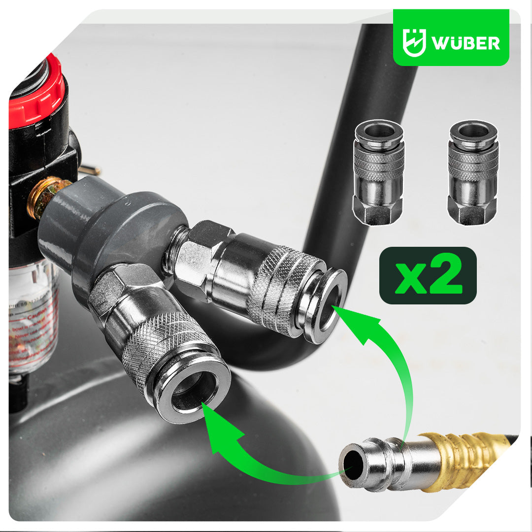 Kompresor olejowy 8 bar 100 l 2000 W WUBER