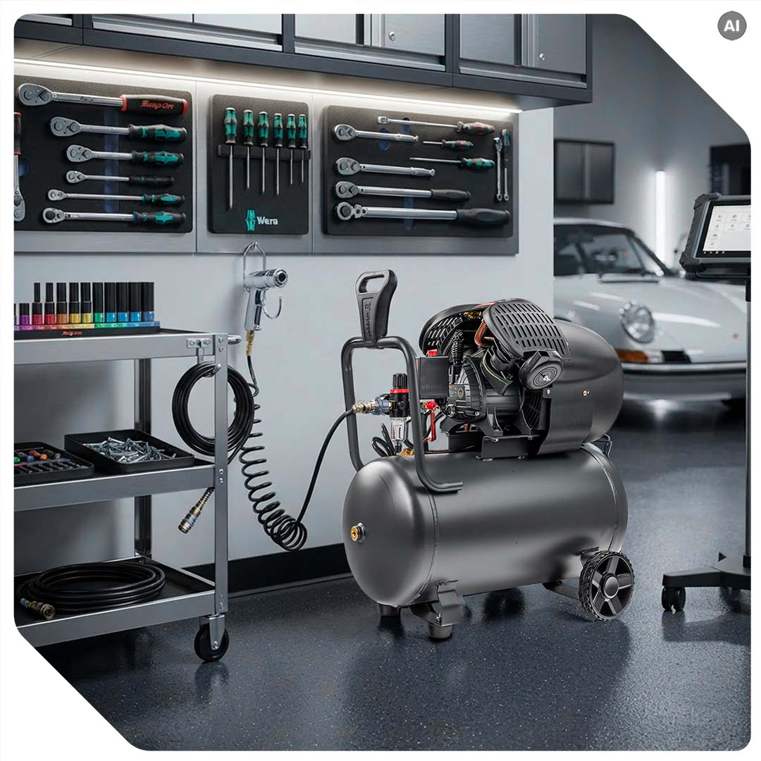 Kompresor olejowy 8 bar 100 l 2000 W WUBER