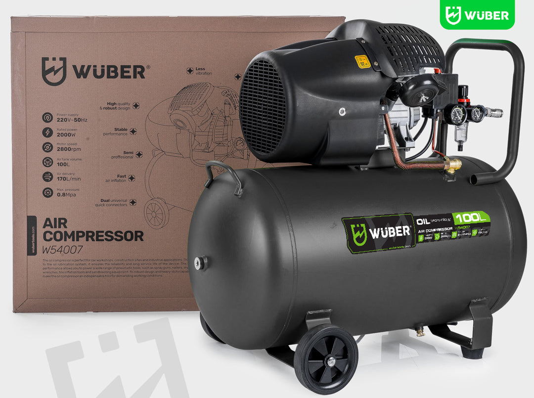 Kompresor olejowy 100 l 2000 W WUBER