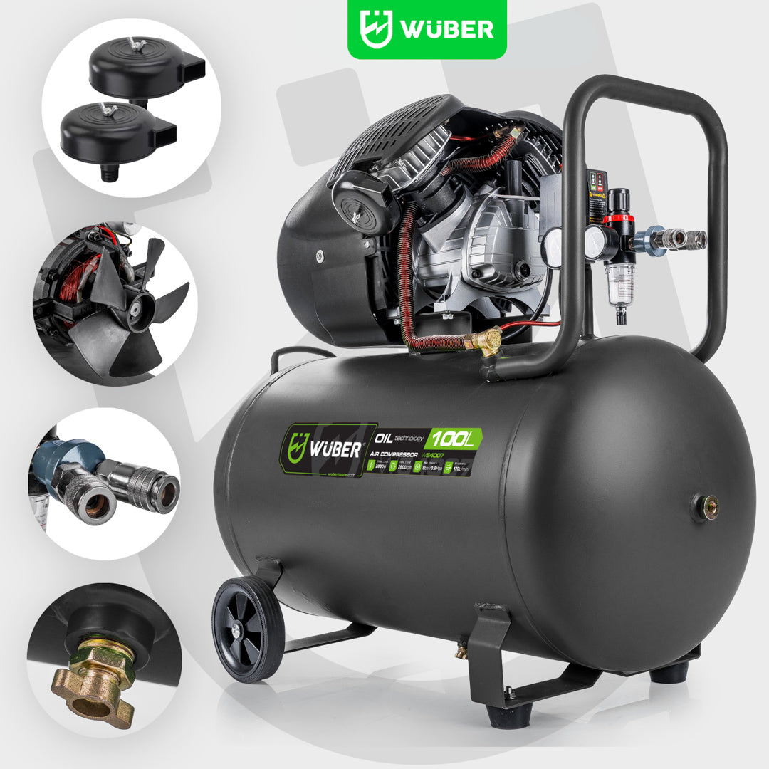 Kompresor olejowy 100 l 2000 W WUBER